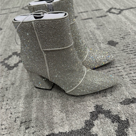 a new day Sparkling Silver Heeled Boots - Picture 5 of 5